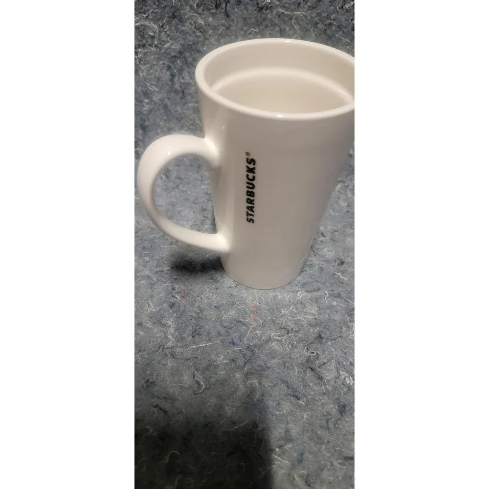 Starbucks‎ White Mermaid Logo Tall Coffee Tea Mug 14oz